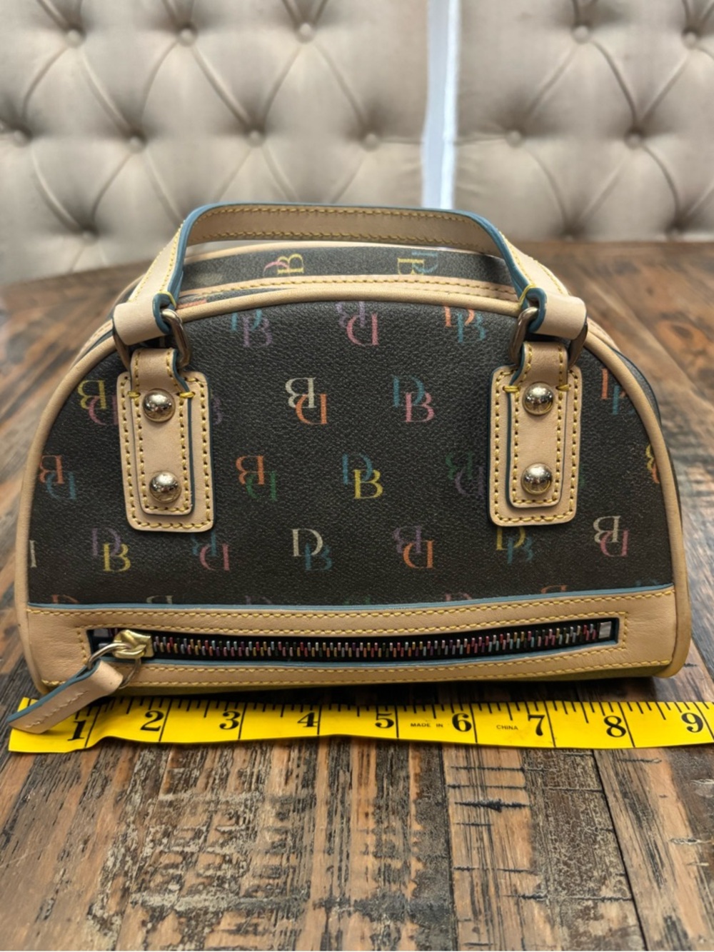 Dooney & Bourke Signature Mini Bowler Bag - Picture 16 of 16